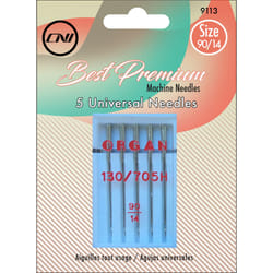 Clover Universal Sewing Machine Needles 5/Pkg-Size 90/14