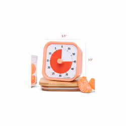 TTM9-HDO-W Home MOD â 60-Minute Visual Timer, Home Edition for Children, for Home Schooling, School Desk, Office Desk and Meetings, with Silent