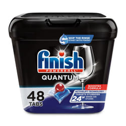 FINISH Quantum Powerball  Dishwasher Pods  Dishwasher Detergent Liquid  Dishwasher Soap  Advanced Clean & Shine  48ct Dishwasher Tablets
