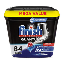 FINISH Quantum Powerball  Dishwasher Pods  Dishwasher Detergent Liquid  Dishwasher Soap  Advanced Clean & Shine  84ct Dishwasher Tablets
