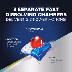 FINISH Quantum Powerball  Dishwasher Pods  Dishwasher Detergent Liquid  Dishwasher Soap  Advanced Clean & Shine  62ct Dishwasher Tablets