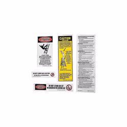 Werner 300 LB Fiberglass Step Ladder Replacement Label Kit - 10 Pack