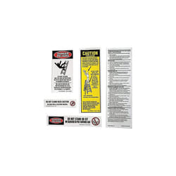 Werner 300 LB Fiberglass Step Ladder Replacement Label Kit - 10 Pack