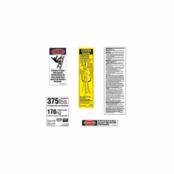 Werner 375 LB Fiberglass Step Ladder Label Kits (Pack of 6)