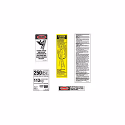 Werner 250 LB Fiberglass Step Ladder Label Kits Pack of 6