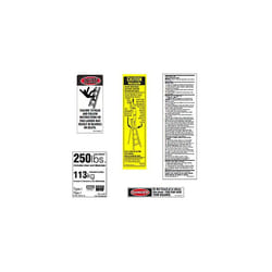 Werner 250 LB Fiberglass Step Ladder Label Kits Pack of 6