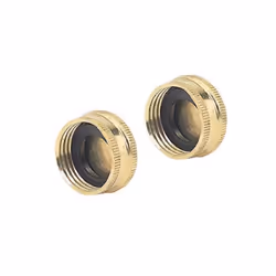 Fiskars 581225 Green Thumb Brass Hose Caps, 2 Per Pack