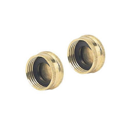 Fiskars 581225 Green Thumb Brass Hose Caps, 2 Per Pack