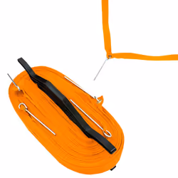 Baden Champions Portable Badminton Set | Regulation Net  4 Racquets  3 Shuttlecocks  Boundary & Carry Bag | Ideal for Backyard Fun | Orange/Gray