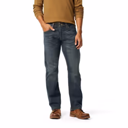 Levi Strauss Signature Gold Men's Regular Straight Fit Jeans Bigfoot 36W x 30L