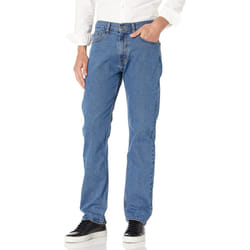 Men's Regular Fit Flex Jeans  medium indigo  46W x 32L