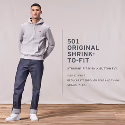 Levi's Men's 501 Original Fit Jeans (Also Available in Big & Tall)  (New) Rigid  34W x 34L