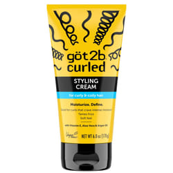gt2b Curled Styling Cream  6oz  for type 3-4  curly & coily hair  good for curls that crave intense moisture  tames frizz  soft feel