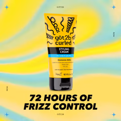 gt2b Curled Styling Cream  6oz  for type 3-4  curly & coily hair  good for curls that crave intense moisture  tames frizz  soft feel