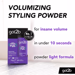 Powder'ful Volume Unisex Root Hair Styling Powder, For Instant Volume and Root Boost, Vegan, 10g