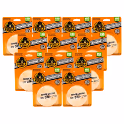 Gorilla Tough & Clear Double Sided Adhesive Mounting Tape  Extra Large  1"" x 150""  Clear  (Pack of 12)