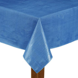 Cafe Deauville Vinyl Tablecloth Chambray 60"""" x 84"""" [Kitchen]