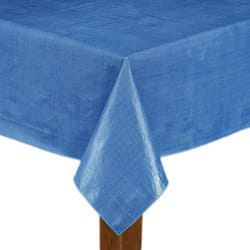 Lintex Cafe Deauville Vinyl Tablecloth Chambray 70"""""""" Round [Kitchen]