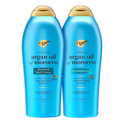 OGX Renewing + Argan Oil of Morocco Shampoo & Conditioner  25.4 Fl Oz 2 count (Pack of 1)