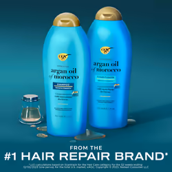 OGX Renewing + Argan Oil of Morocco Shampoo & Conditioner  25.4 Fl Oz 2 count (Pack of 1)