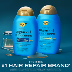 OGX Renewing + Argan Oil of Morocco Shampoo & Conditioner Set  13 Fl Oz (Pack of 2) (packaging may vary)  Blue