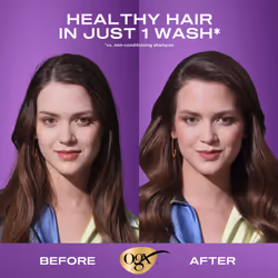 OGX Thick & Full + Biotin & Collagen Shampoo & Conditioner Set  (packaging may vary)  Purple  13 Fl Oz (Pack of 2)
