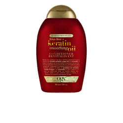OGX FrizzFree  Keratin Smoothing Oil Conditioner  5 in 1  for Frizzy Hair  Shiny Hair  RED  385 ml