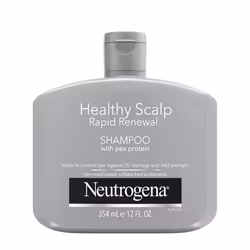 Neutrogena Healthy Scalp Rapid Renewal Shampoo with Pea Protein UV Damage Protection for Strong Healthy Hair Fragrance Fre ...