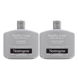 Neutrogena Healthy Scalp Rapid Renewal Shampoo & Conditioner with Pea Protein  UV Damage Protecting Shampoo for Strong Healthy-Looking Hair  12 Fl Oz