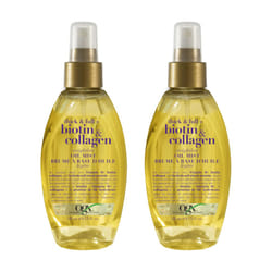 OGX Thick & Full Biotin & Collagen Weightless Oil Mist  4 Fl Oz  2 Pack