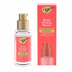 OGX Repair & Protect Bond Protein Repair Sealing Hair Serum  Sealing Hair Serum Helps Revitalize Damaged Hair for Softer  Smo ...