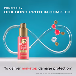 OGX Repair & Protect Bond Protein Repair Sealing Hair Serum  Sealing Hair Serum Helps Revitalize Damaged Hair for Softer  Smoother  & Stronger Hair**