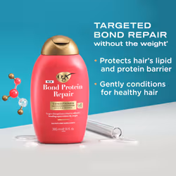 OGX Repair & Protect Bond Protein Repair Conditioner  Lightweight Conditioner Targets Damaged Areas of Hair for Effective Bond Repair  Sulfate-Free Su