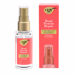 OGX Repair & Protect Bond Protein Repair 3-in-1 Oil Mist  Multi-Benefit Hair Oil Protects Dry  Damaged Hair Against Frizz  St ...