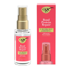 OGX Repair & Protect Bond Protein Repair 3-in-1 Oil Mist  Multi-Benefit Hair Oil Protects Dry  Damaged Hair Against Frizz  Strengthens  & maintains Sh