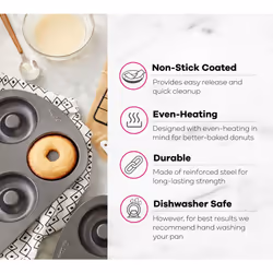 Wilton Non-Stick 6-Cavity Donut Baking Pans  2-Count