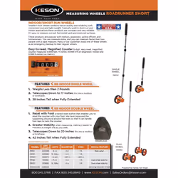 Keson RR10M Measuring Wheel (Graduations: Metric)  .097-Meter Diameter