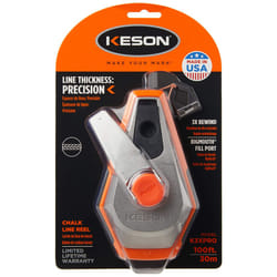 Keson K3XPRO Precision String Chalk Line Reel with 3X1 Rewind  100-Foot
