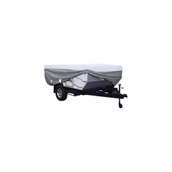 Classic Accessories Over Drive PolyPRO3 Deluxe Pop-Up Camper Trailer Cover Fits 14 - 16 Trailers (80-041-173106-00) Grey