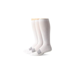 Wrangler Mens Western Boot Socks Pack of 3 White Sock Size:X-Large12-15Shoe Size: 12-16