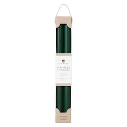 Northern Lights Candles - 12"""" 2pk Tapers - Hunter Green - 72896