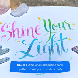 SAKURA Gelly Roll Stardust Meteor Glitter Gel Pens - Bold Point Ink Pen for Lettering  Drawing  Invitations  & Stationery - Assorted Colored