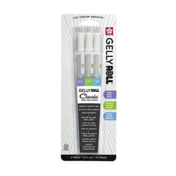 Sakura 57454 Gelly Roll Classic Ass't 05/08/10 3pk Pen  White