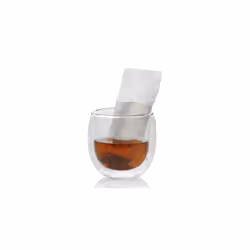 Finum Disposable Paper Tea Filter Bags for Loose Tea  White  Slim  100 Count