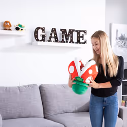 Tomy Club Mocchi-Mocchi Super Mario Piranha Plant Mega Plush Stuffed Toy, 15 inch - Additional view 4
