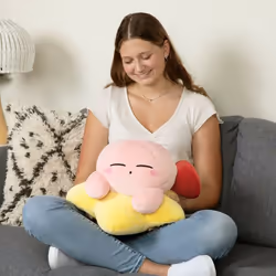 Tomy Club Mocchi-Mocchi Warp Star Kirby – Mega Plush Toy – 15 inch