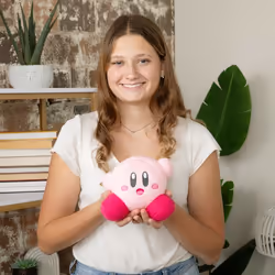 Tomy Nuiguru Knit - Kirby - Waving Kirby - Plush Toy - 6 Inch