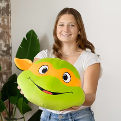 Tomy Club Mocchi-Mocchi Teenage Mutant Ninja Turtles – Michelangelo – Mega Plush Toy – 15 inch