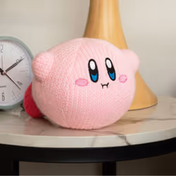 Tomy Nuiguru Knit - Kirby - Hovering Kirby - Plush Toy - 6 Inch
