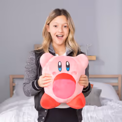 Tomy Club Mocchi-Mocchi Inhaling Kirby Mega Plush Toy, 13 inch